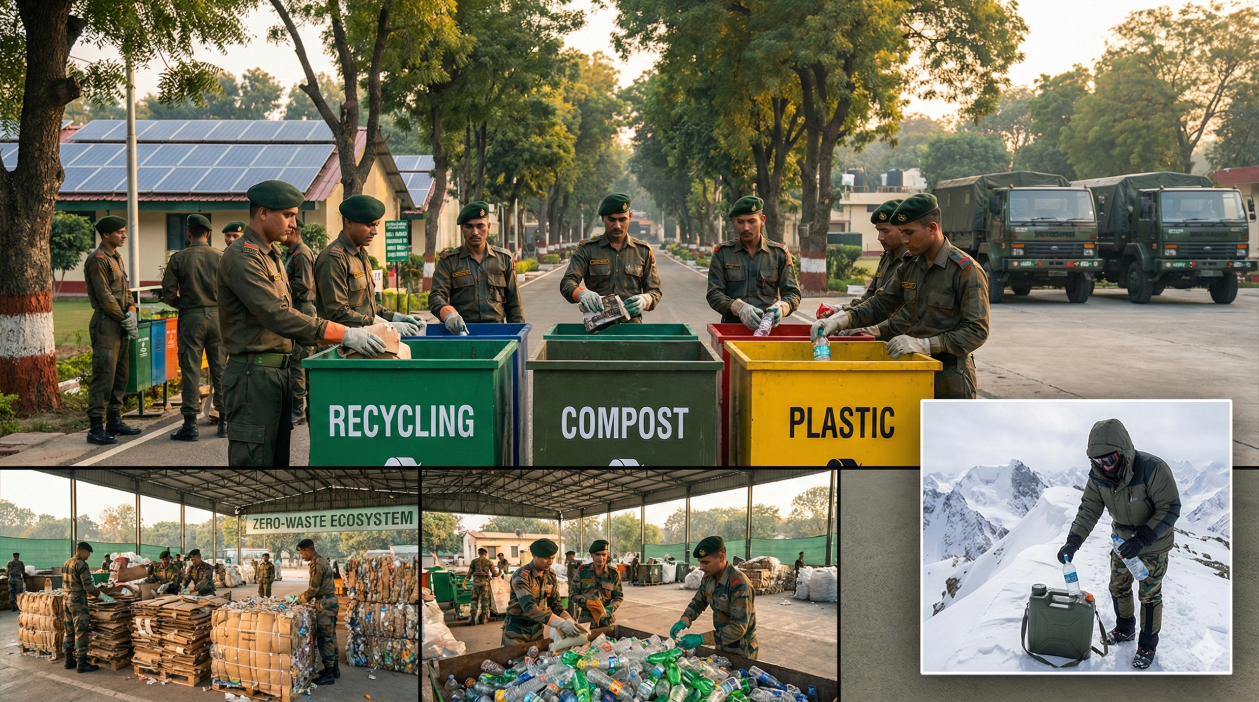 भारतीय सेना से सीखिए, कैसे साफ रखते हैं देश, वेस्ट मैनेजमेंट की हर तरफ हो रही है तारीफ