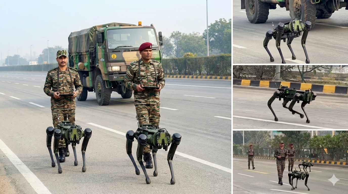 Indian Army Robotic Dog: आर्मी डे पर देखिए सेना की हाई-टेक तैयारी
